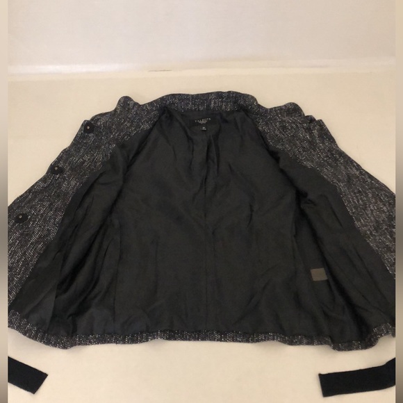 TALBOTS Petites Charcoal Tweed Jacket Blazer/Preowned - Picture 6 of 17